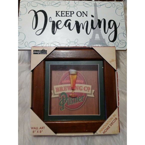 Atlantic Brewing Co Pilsner Shadow Box Wall Art 8" - Picture 3 of 10